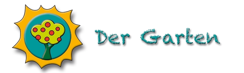 Logo Mindful-Business: Eine Sonne mit einem Apfelbaum in der Mitte und einem Schriftzug: Der Garten